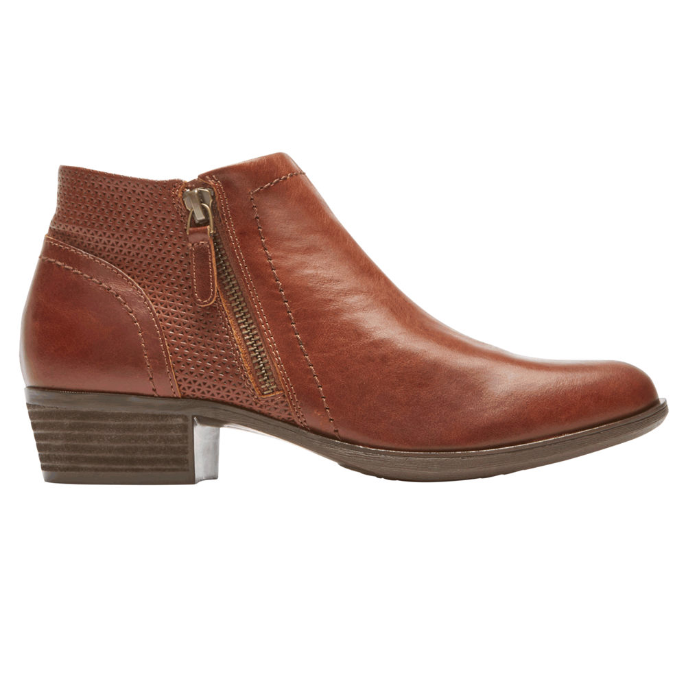 Rockport Womens Cobb Hill Oliana - Booties Brown - HGN457936